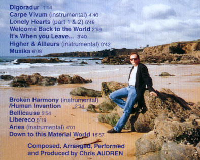 back cover and track listing